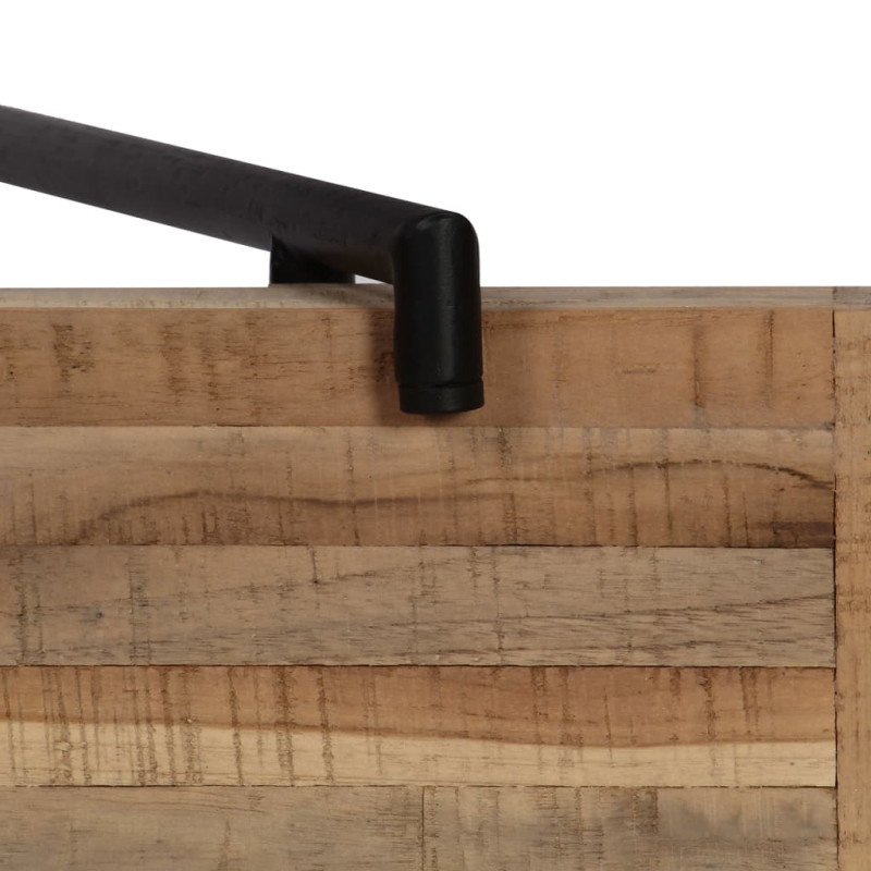 vidaXL Prístavný stolík 120x35x81 cm recyklované teakové drevo
