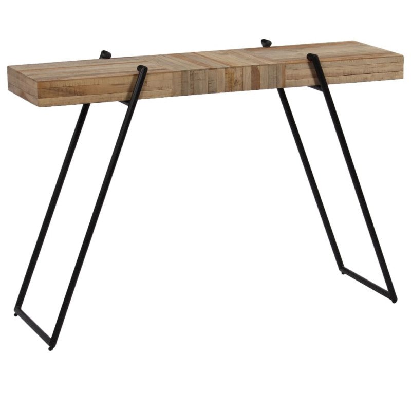 vidaXL Prístavný stolík 120x35x81 cm recyklované teakové drevo