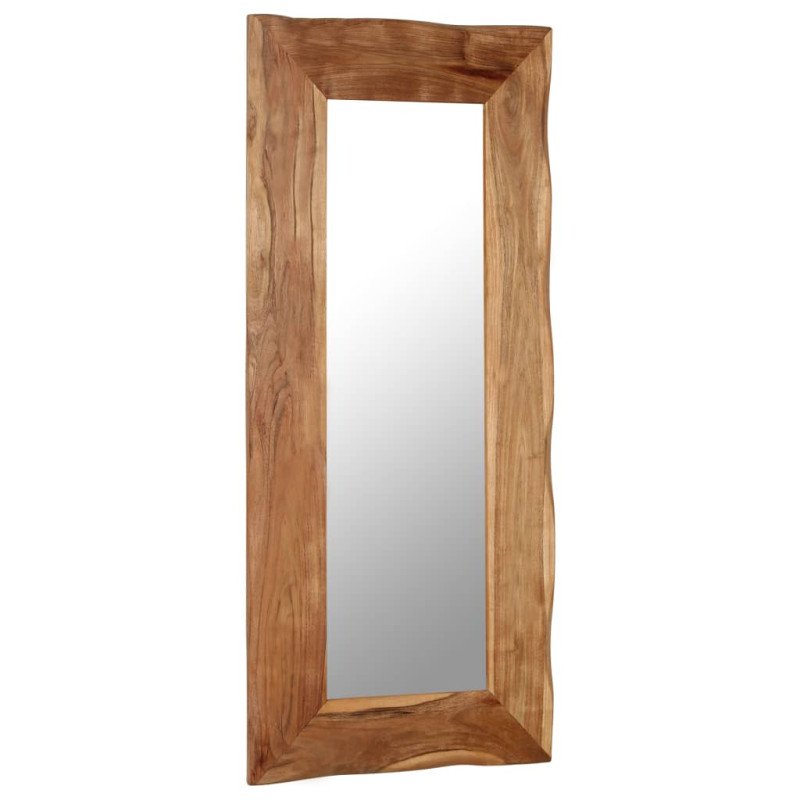 vidaXL Kozmetické zrkadlo z akáciového dreva 50x110 cm