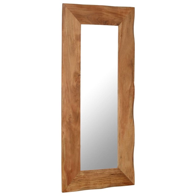 vidaXL Kozmetické zrkadlo z akáciového dreva 50x110 cm