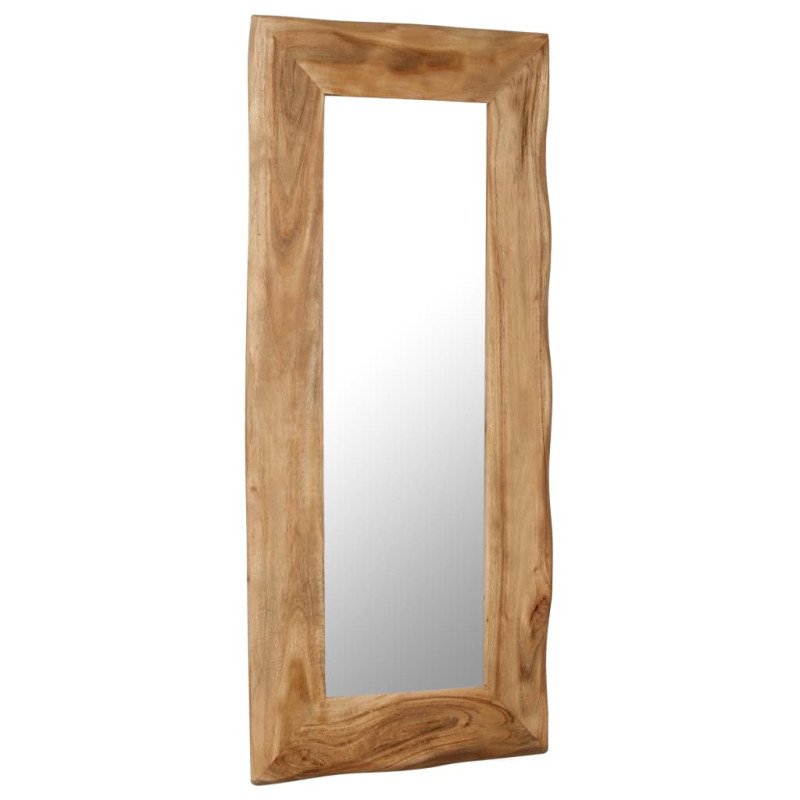 vidaXL Kozmetické zrkadlo z akáciového dreva 50x110 cm