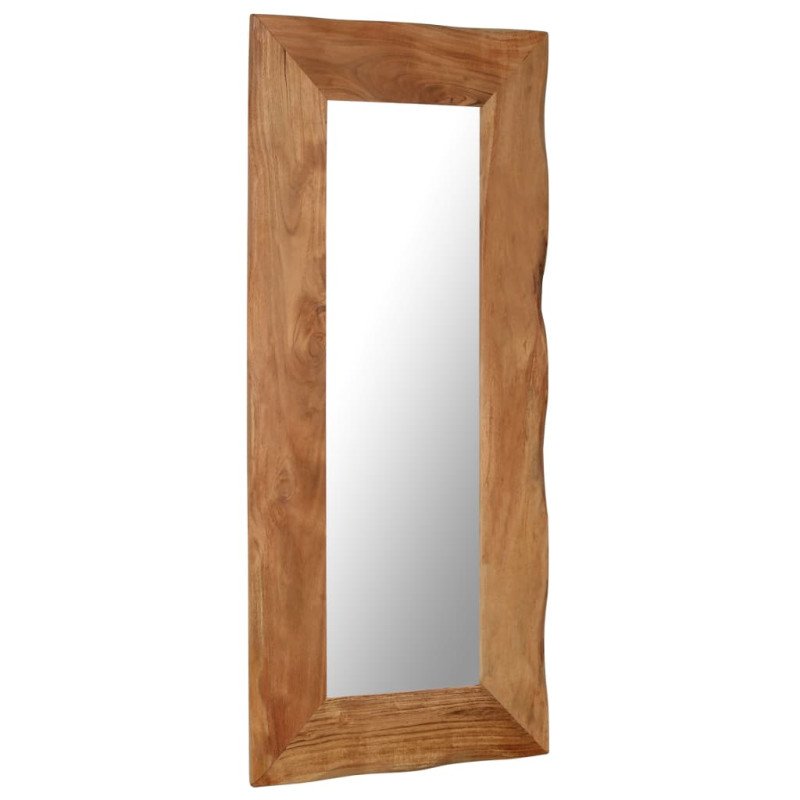 vidaXL Kozmetické zrkadlo z akáciového dreva 50x110 cm