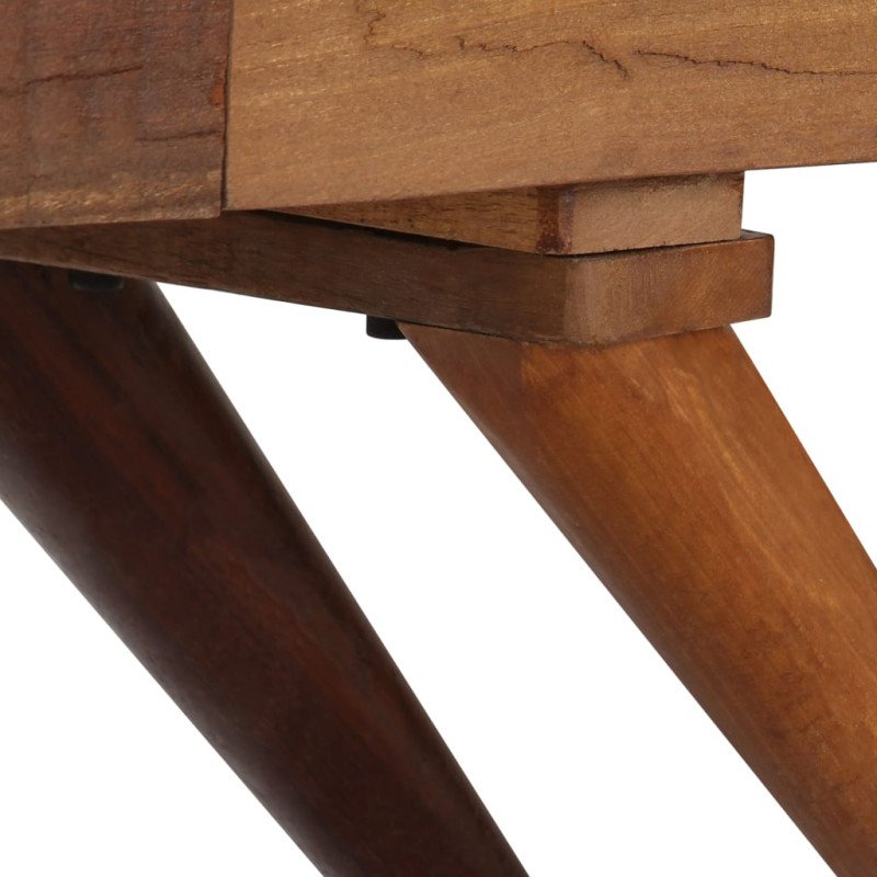 vidaXL Komoda, hnedá, recyklovaný masív 110x30x75 cm