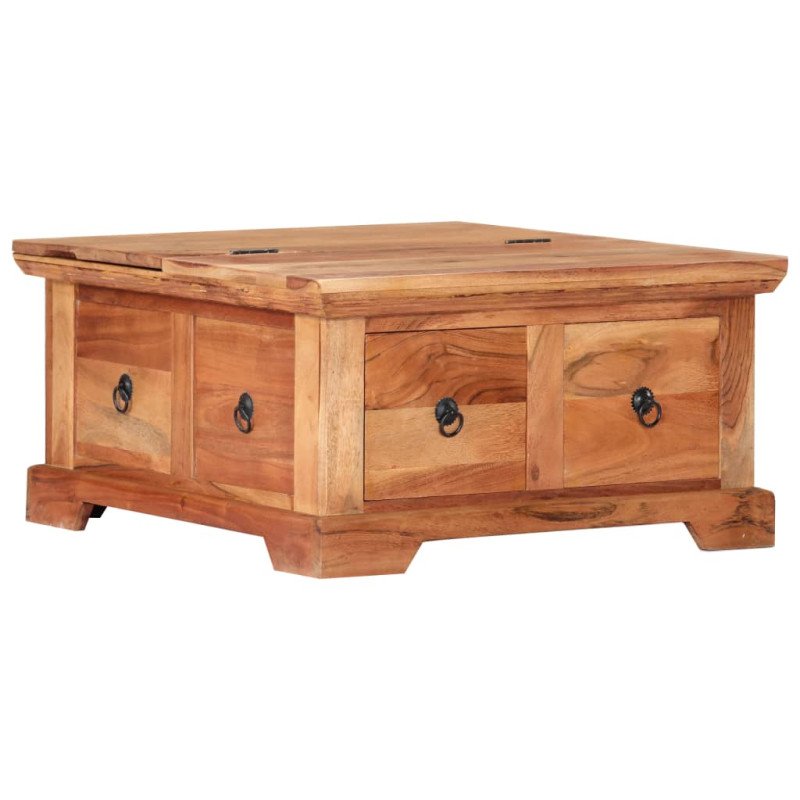 vidaXL Konferenčný stolík 66x70x35 cm akáciový masív