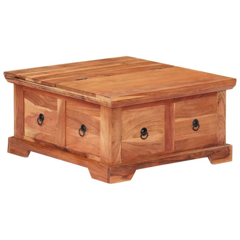 vidaXL Konferenčný stolík 66x70x35 cm akáciový masív