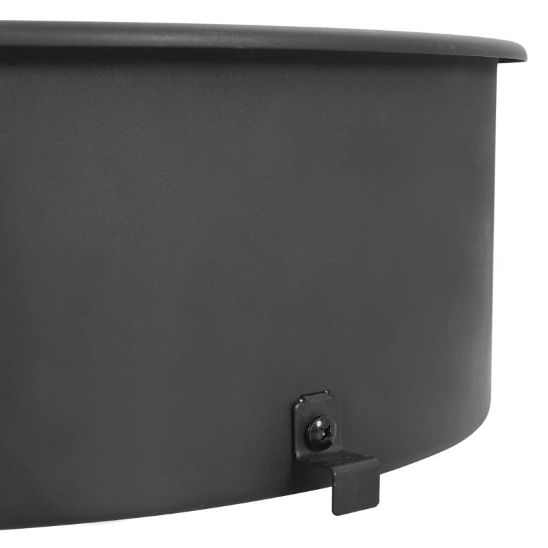 vidaXL Súprava na grilovací ražeň 57 cm čierna