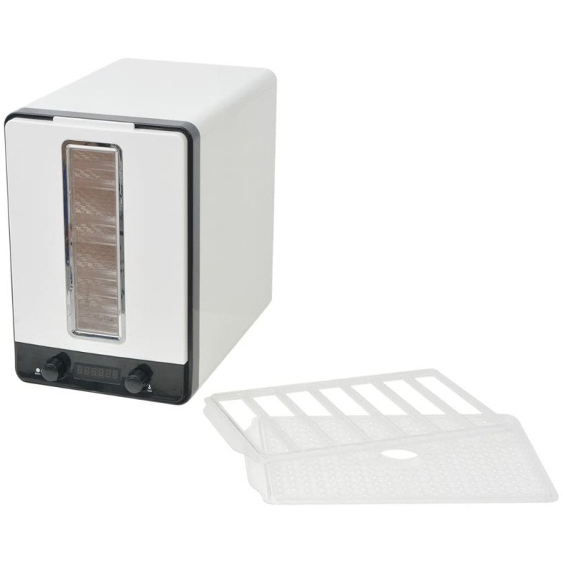 vidaXL Sušička potravín s 10 poschodiami, 550 W, biela