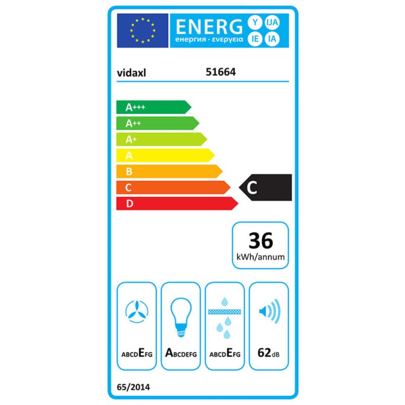 vidaXL Nástenný digestor 90 cm nerez a tvrdené sklo strieborný
