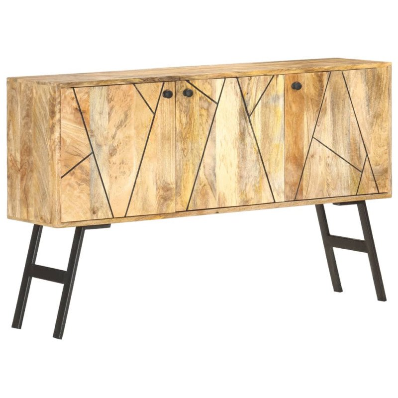 vidaXL Komoda 118x30x75 cm mangovníkový masív
