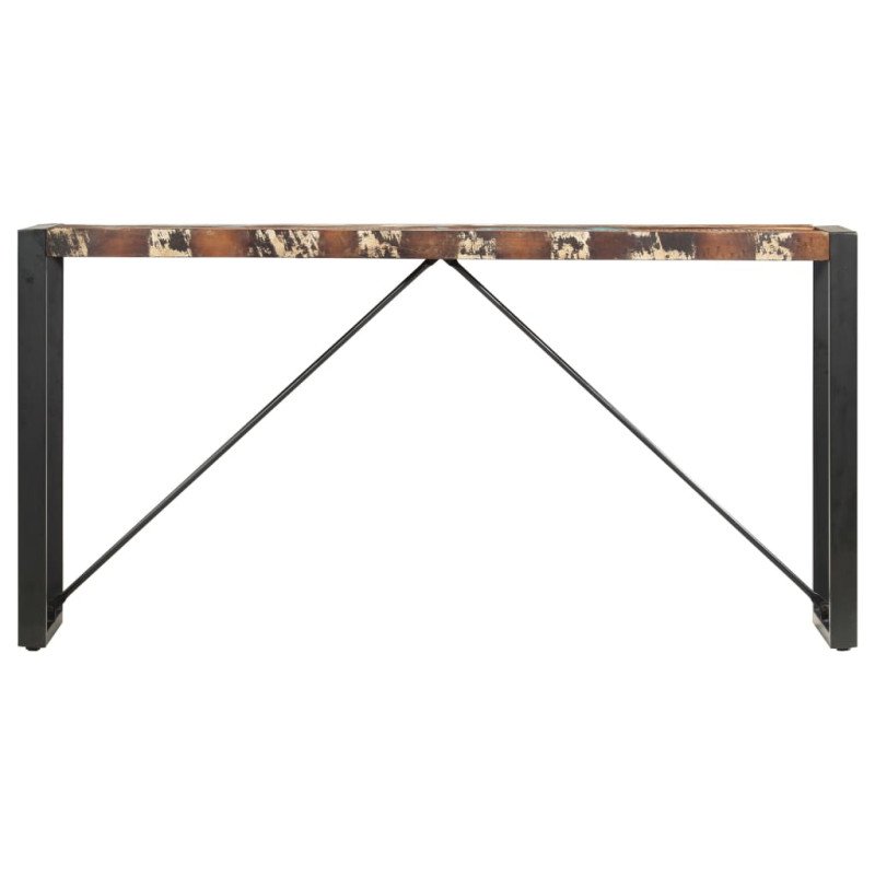 vidaXL Konzolový stolík 150x35x76 cm recyklovaný masív