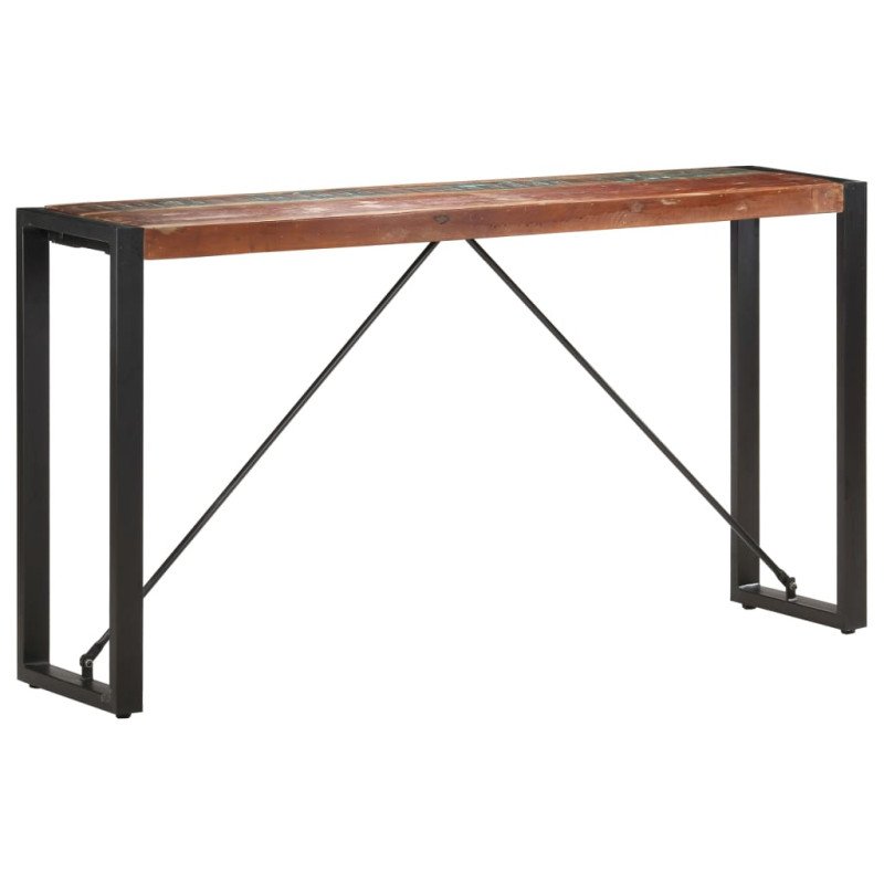 vidaXL Konzolový stolík 150x35x76 cm recyklovaný masív