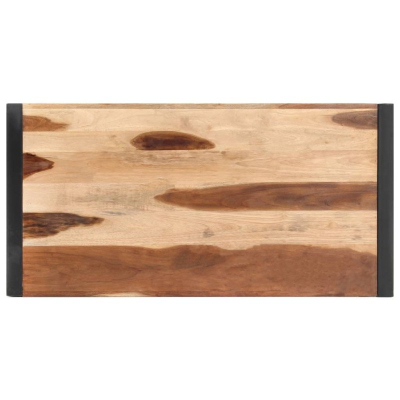 vidaXL Jedálenský stôl 120x60x75 cm masívne drevo so sheeshamovou úpravou