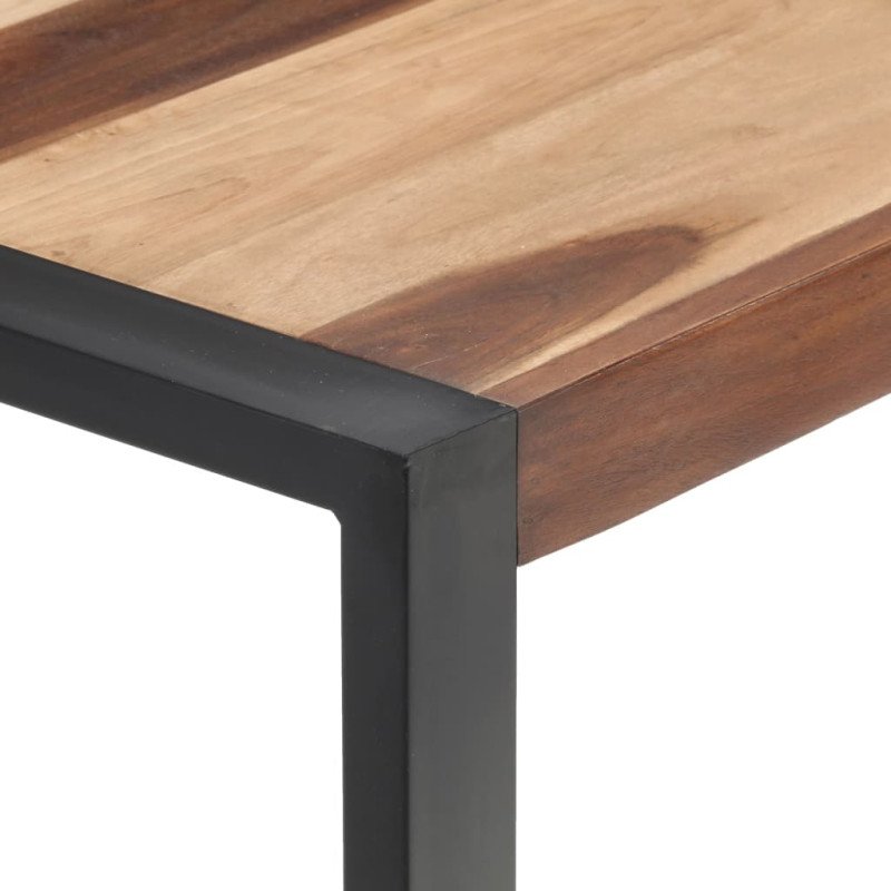vidaXL Jedálenský stôl 120x60x75 cm masívne drevo so sheeshamovou úpravou