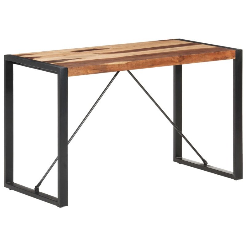 vidaXL Jedálenský stôl 120x60x75 cm masívne drevo so sheeshamovou úpravou