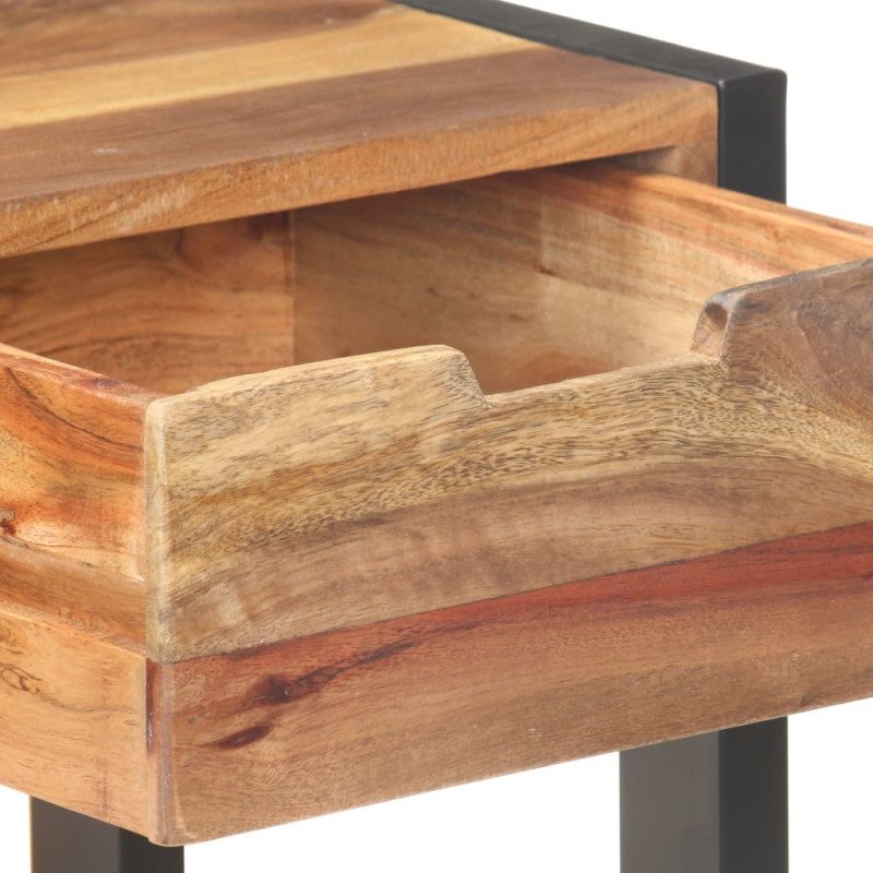 vidaXL Komoda 110x35x75 cm, drevený masív so sheeshamovou úpravou
