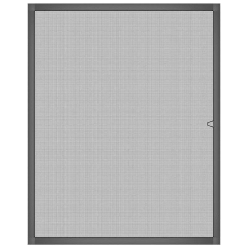vidaXL Okenná sieťka proti hmyzu antracitová 80x100 cm