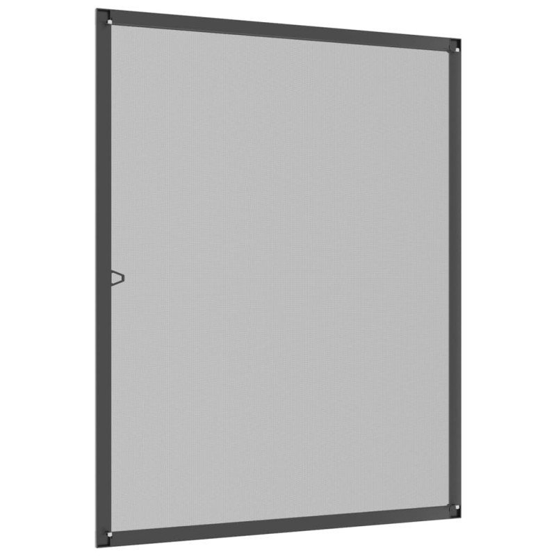 vidaXL Okenná sieťka proti hmyzu antracitová 80x100 cm