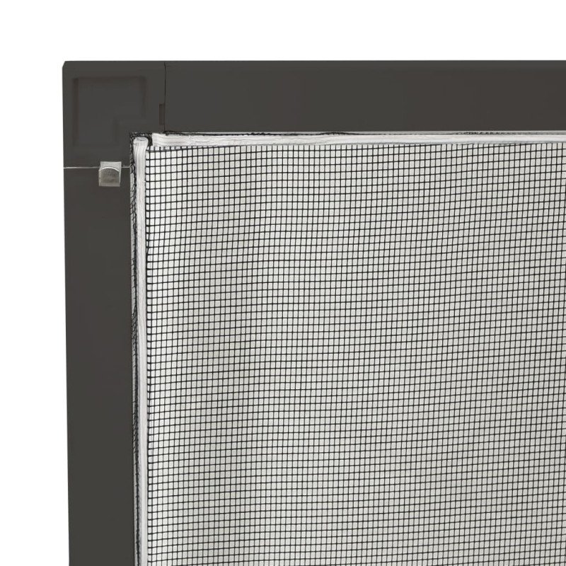 vidaXL Okenná sieťka proti hmyzu antracitová 80x100 cm