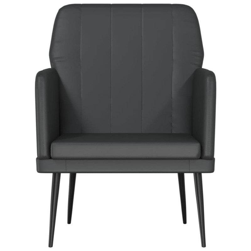 vidaXL Kreslo čierne 61x78x80 cm umelá koža