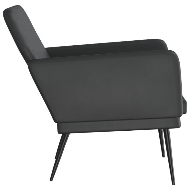 vidaXL Kreslo čierne 61x78x80 cm umelá koža