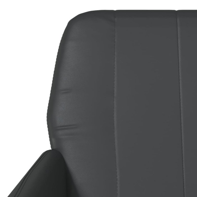 vidaXL Kreslo čierne 61x78x80 cm umelá koža