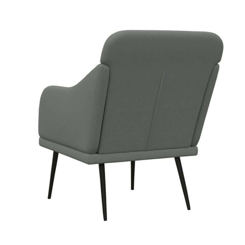 vidaXL Kreslo tmavosivé 63x76x80 cm látka