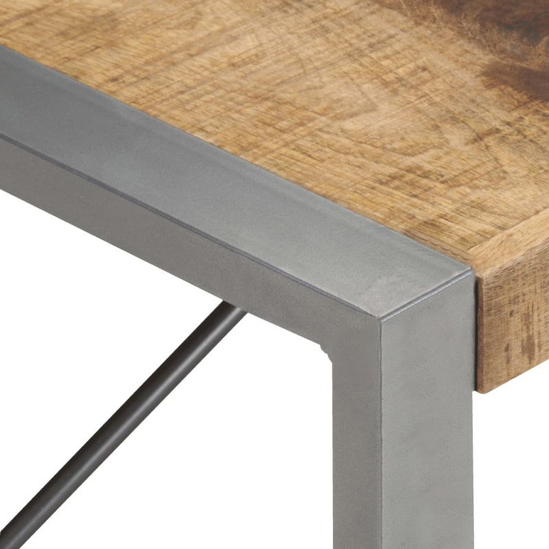 vidaXL Konferenčný stolík 140x70x40 cm, surové mangové drevo