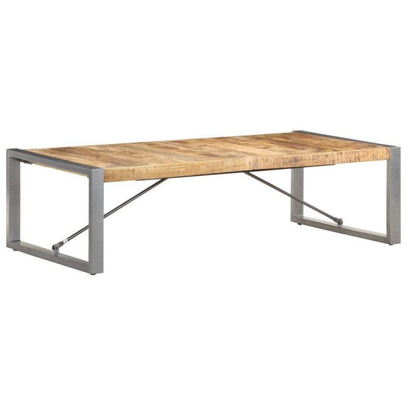 vidaXL Konferenčný stolík 140x70x40 cm, surové mangové drevo