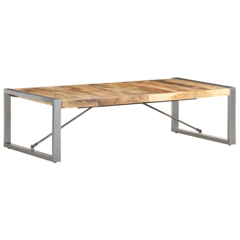 vidaXL Konferenčný stolík 140x70x40 cm, surové mangové drevo
