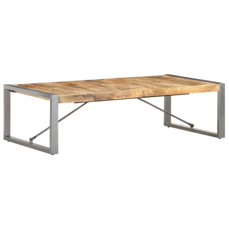 vidaXL Konferenčný stolík 140x70x40 cm, surové mangové drevo