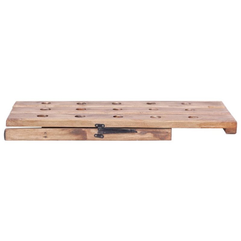 vidaXL Stojan na víno na 15 fliaš 26x50x70 cm recyklovaný masív