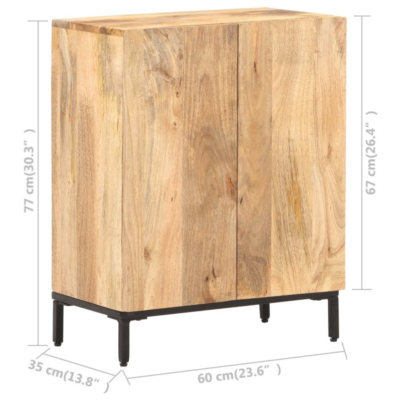 vidaXL Komoda z mangovníkového dreva 60x35x77 cm