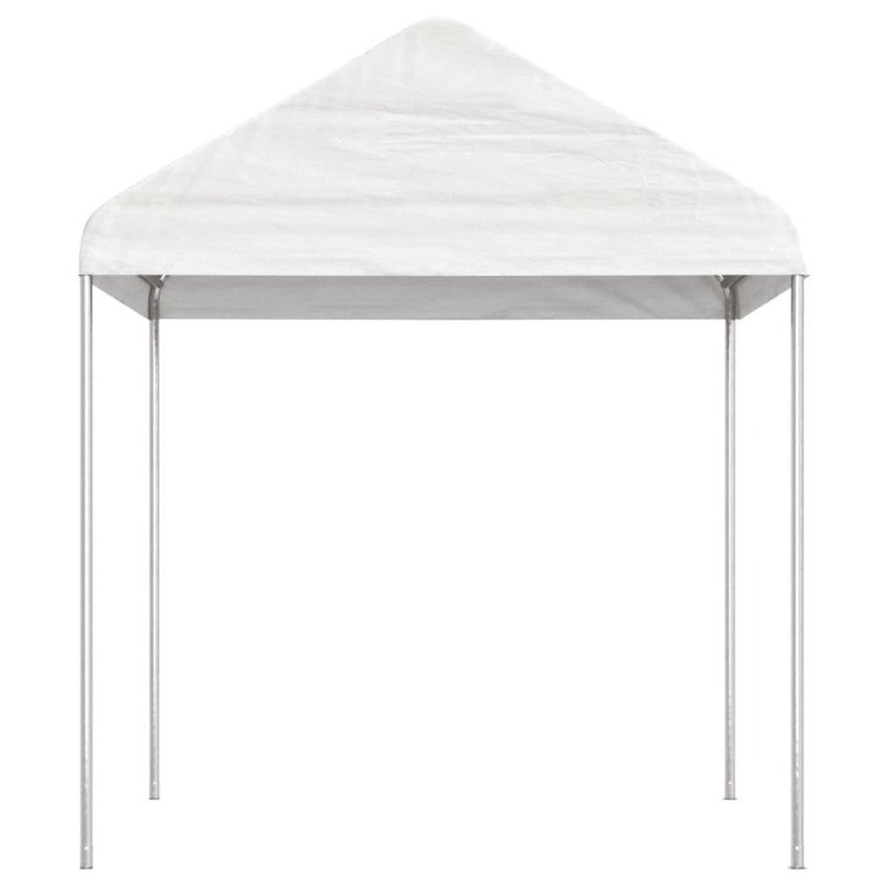 vidaXL Altánok so strechou, biely 13,38x2,28x2,69 m, polyetylén