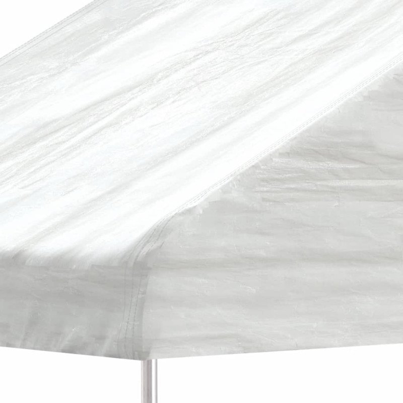 vidaXL Altánok so strechou, biely 13,38x2,28x2,69 m, polyetylén