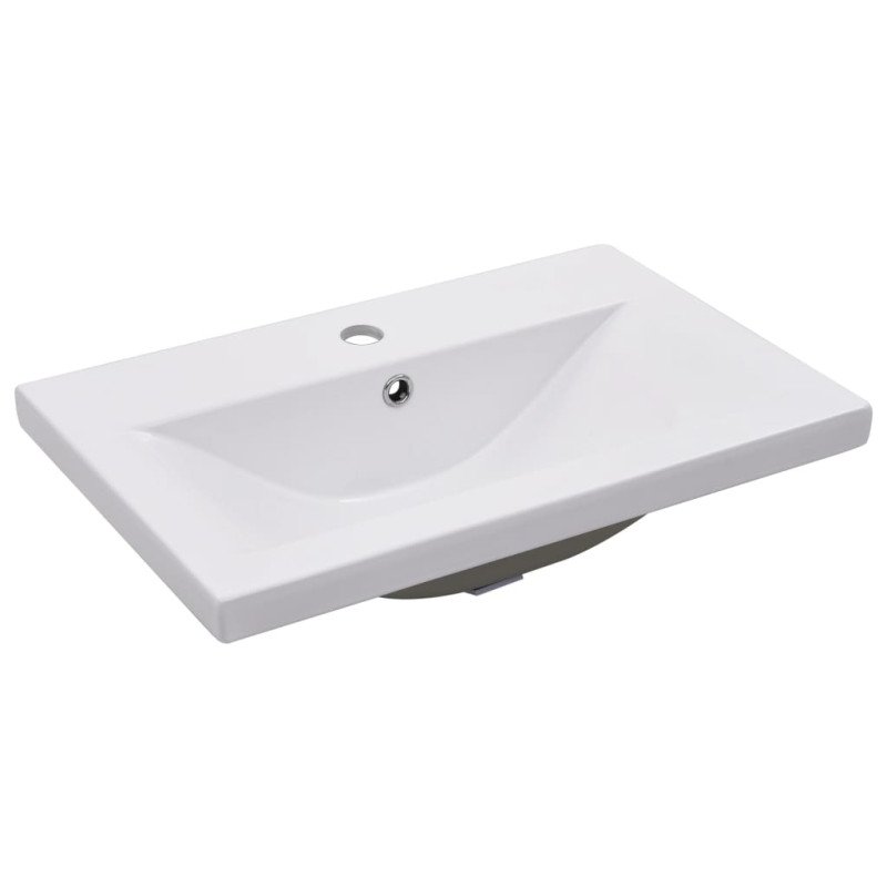 vidaXL Vstavané umývadlo 61x39,5x18,5 cm, keramika, biele