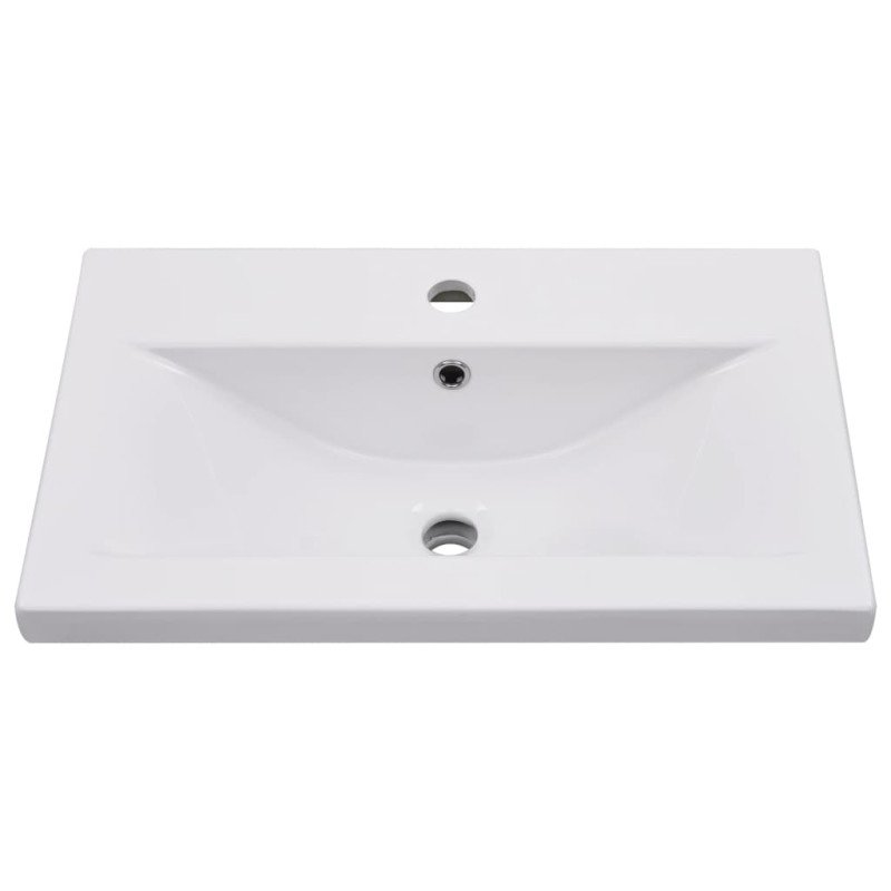 vidaXL Vstavané umývadlo 61x39,5x18,5 cm, keramika, biele