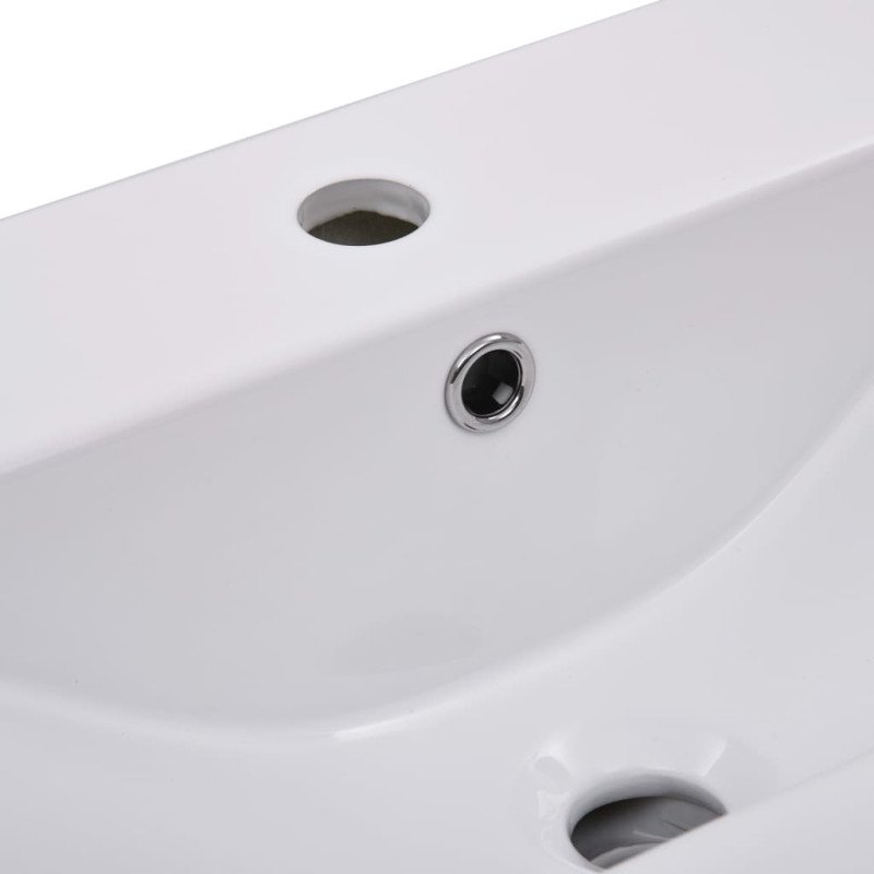 vidaXL Vstavané umývadlo 61x39,5x18,5 cm, keramika, biele