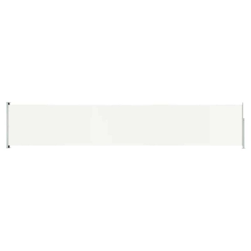 vidaXL Zaťahovacia bočná markíza na terasu 117x600 cm krémová