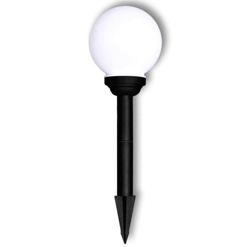 vidaXL Vonkajšie osvetlenie chodníka 4 ks, LED 15 cm, s hrotom