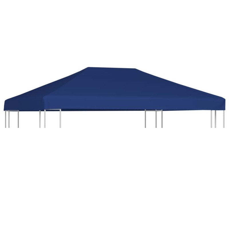 vidaXL Strieška na altánok 310 g/m² 4x3 m modrá