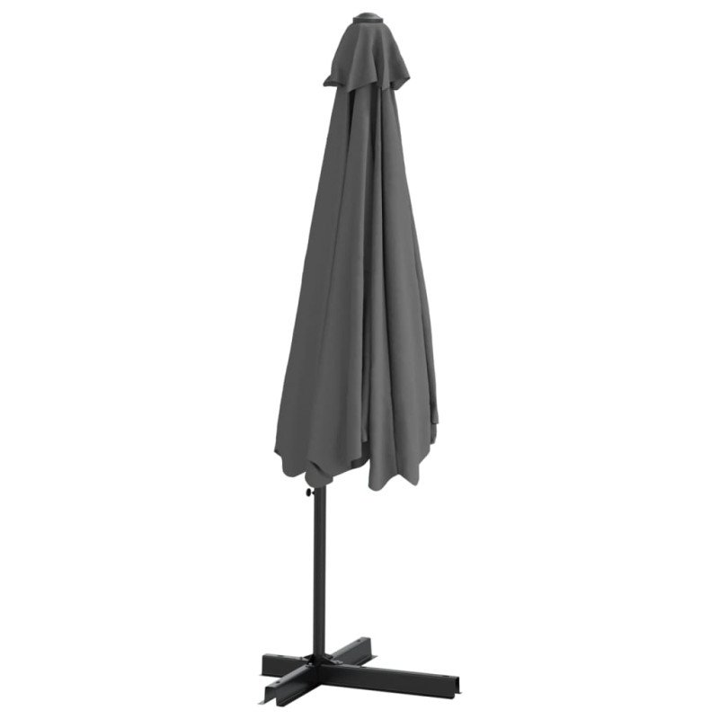 vidaXL Vonkajší slnečník s oceľovou tyčou 300x250 cm, antracitový