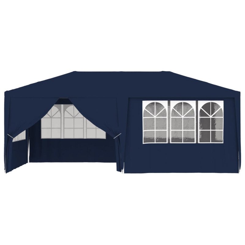 vidaXL Profesionálny párty stan+bočné steny 4x6 m, modrý 90 g/m²