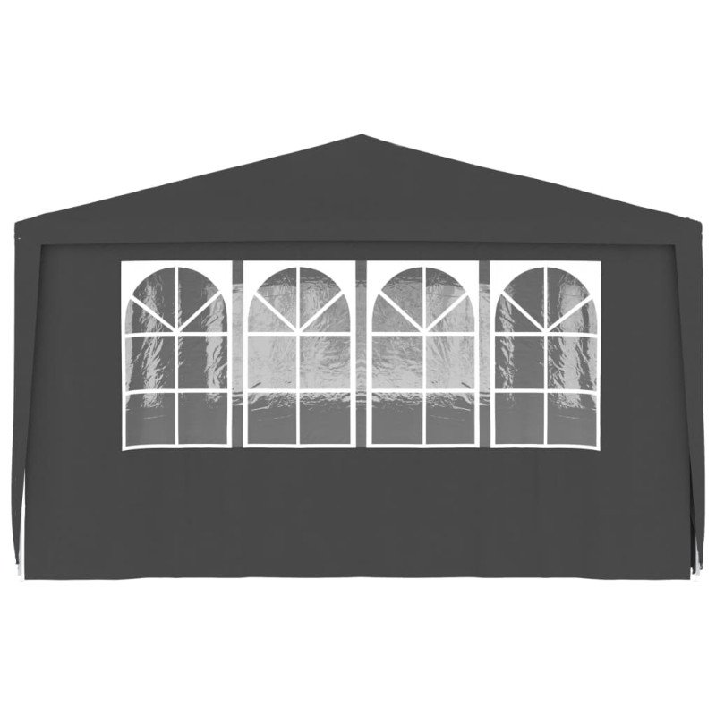 vidaXL Profesionálny párty stan+bočné steny 4x6 m, antracitový 90 g/m²