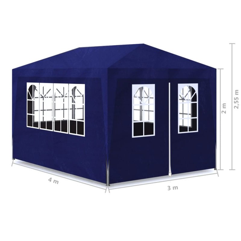 vidaXL Párty stan 3x4 m, modrý
