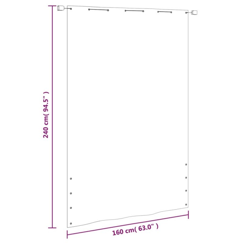 vidaXL Balkónová markíza bledozelená 160x240 cm oxfordská látka