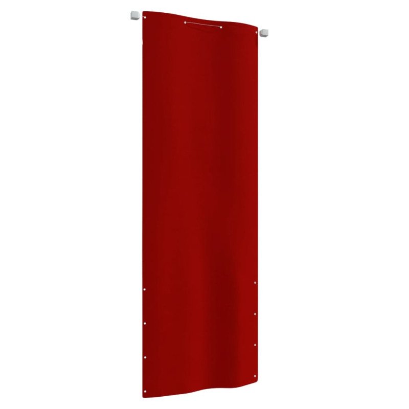 vidaXL Balkónová markíza červená 80x240 cm oxfordská látka