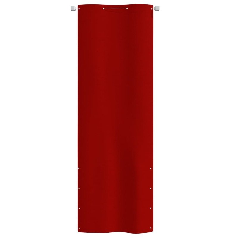 vidaXL Balkónová markíza červená 80x240 cm oxfordská látka