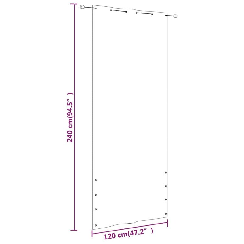 vidaXL Balkónová markíza hnedá 120x240 cm oxfordská látka