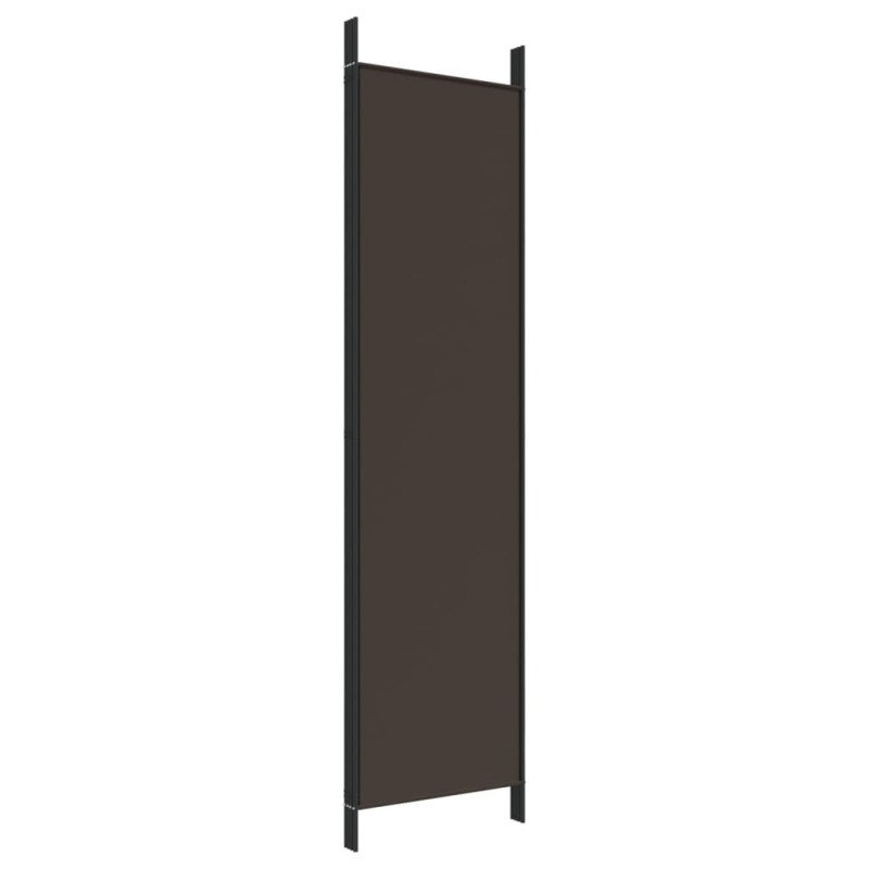 vidaXL 4-panelový paraván hnedý 200x200 cm látkový
