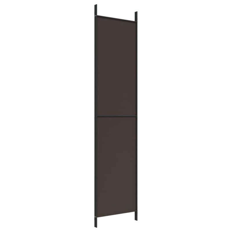 vidaXL 3-panelový paraván hnedý 150x220 cm látka